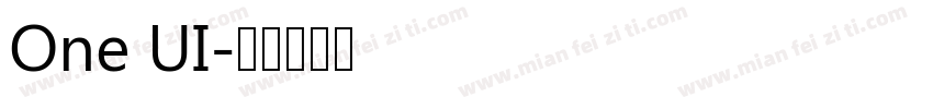 One UI字体转换